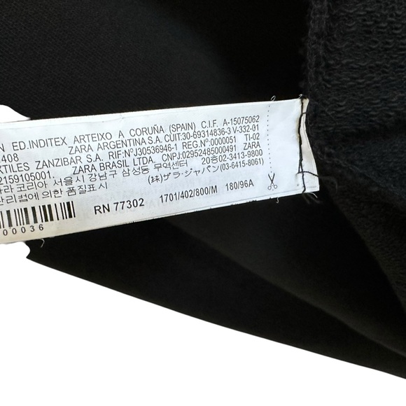 Zara Man Mens  Hooded Long Line Open Front Cardigan Pockets Long Sleeve NWT - Picture 8 of 10